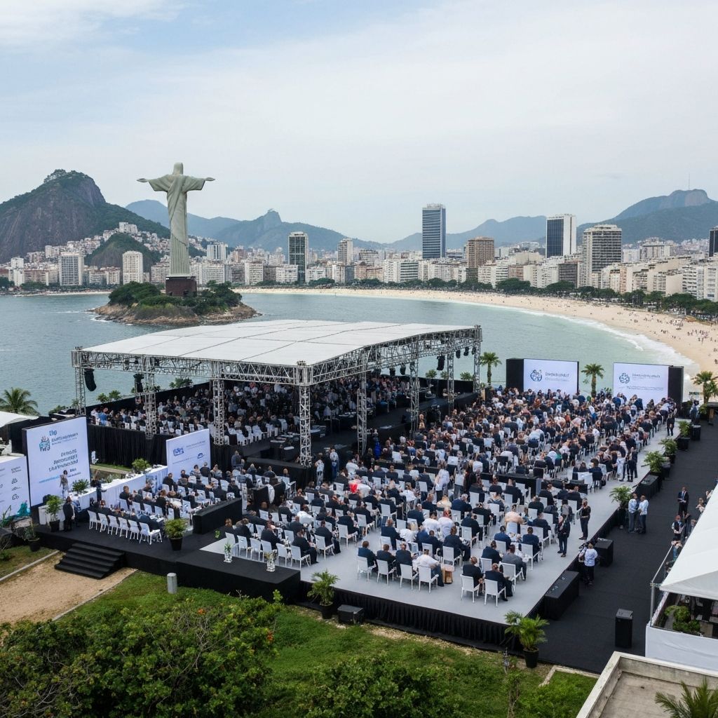 Evento corporativo no Rio de Janeiro com credenciamento iEvents
